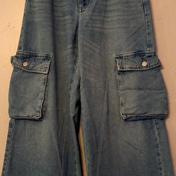 RSQ Cargo Pocket Low Rise Jeans Size 27 - Picture 2 of 6